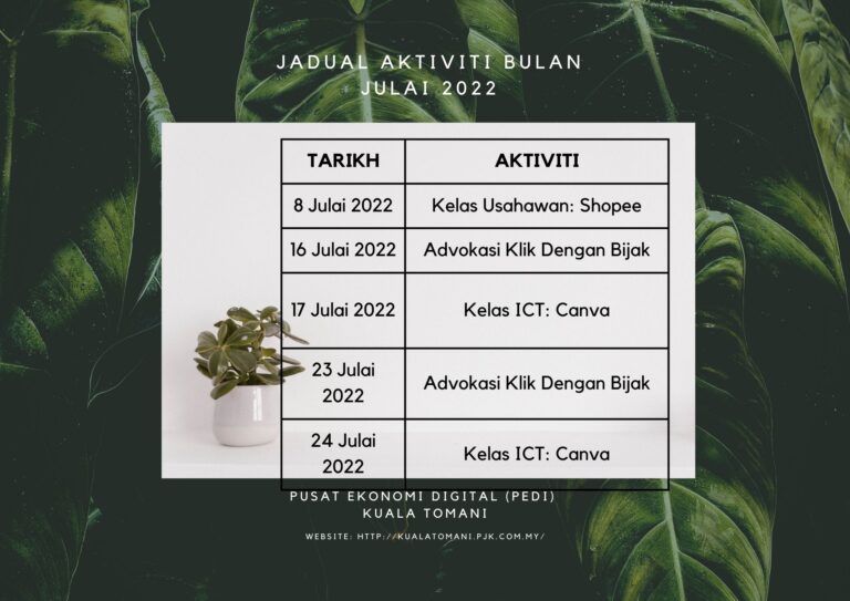 Jadual-Aktiviti-Bulan-Julai-2022